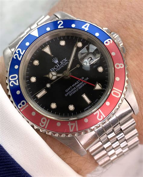 rolex gmt master i pepsi 16700|rolex gmt 16700 bezel position.